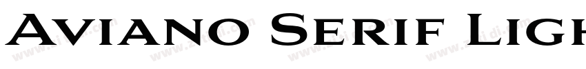 Aviano Serif Light字体转换